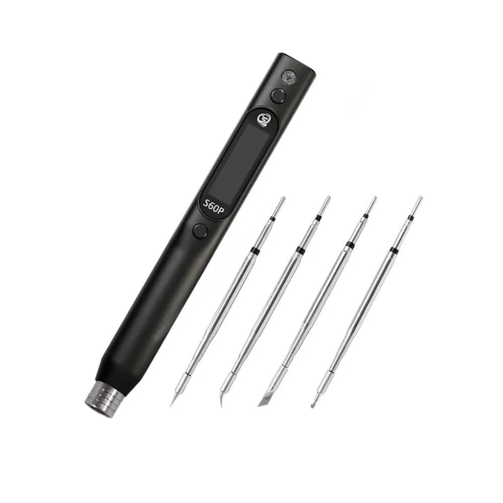 Паяльник SEQURE S60P 60W совместим с жалами C210 OLED поддержка PD/QC/DC/PPS (00-00028828)