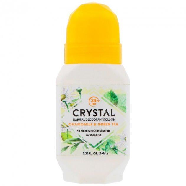 Натуральный шариковый дезодорант Crystal Body Deodorant Ромашка и зеленый чай 66 мл (CBD-31661)