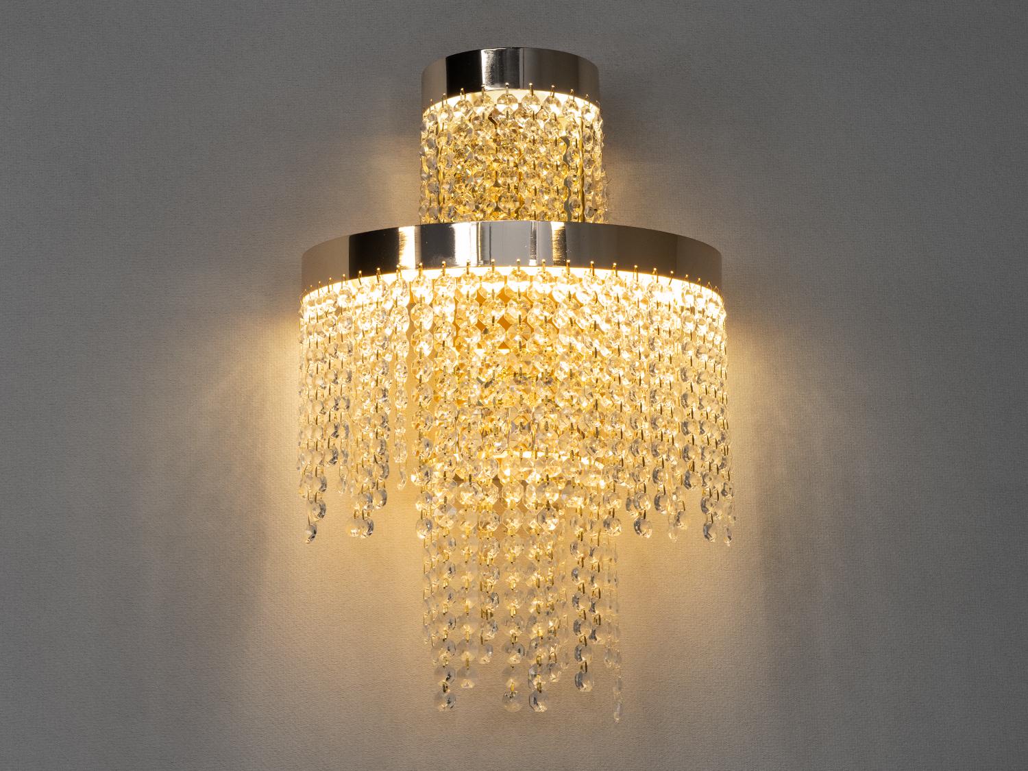 Светильник настенный светодиодный 28W Золотой (376-B GD)