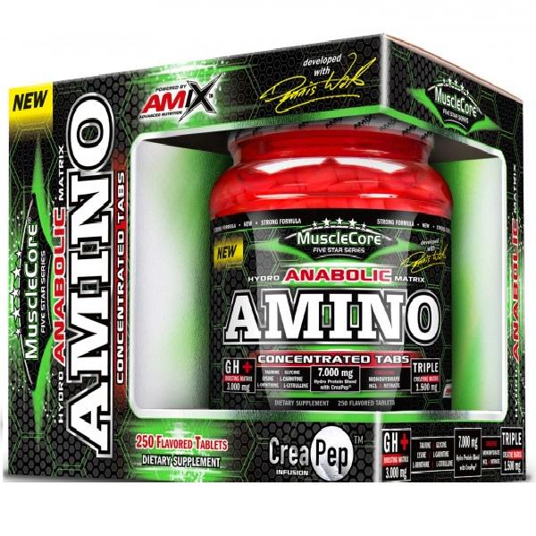 Амінокомплекс для спорту Amix Nutrition MuscleCore Amino with CreaPep 250 Tabs