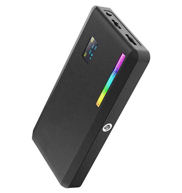 Видеосвет накамерный портативный RGB аккумуляторное 3100 mAh на штатив 140 LED Черный