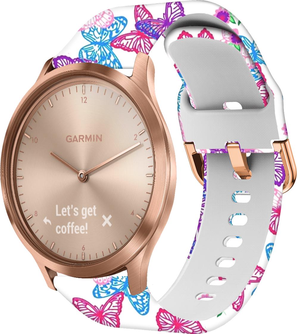 Ремешок Colorful для Garmin Vivomove HR Butterfly (28311) - фото 2 Ремешок Colorful для Garmin Vivomove HR Butterfly (28311) - фото 2