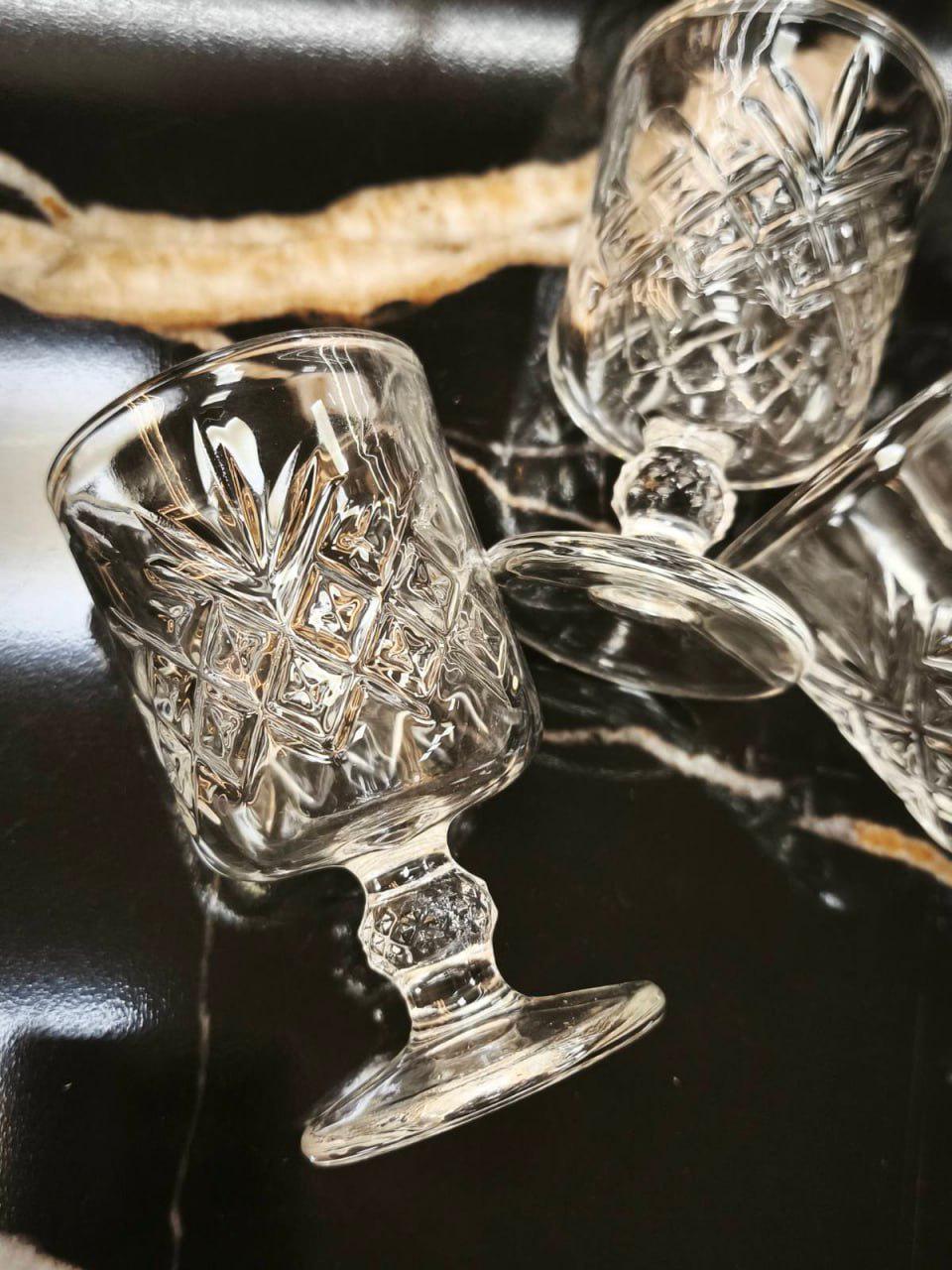 Набор рюмок на ножках F-207 60 мл 6 шт. Прозрачный (102-302) - фото 3