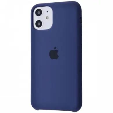 Оригінальний силіконовий чохол на Apple Iphone 11 Midnight Blue