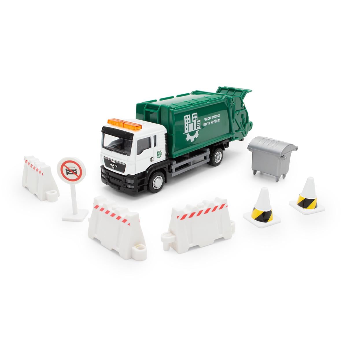 Набор игровой мусоровоз MAN с аксессуарами