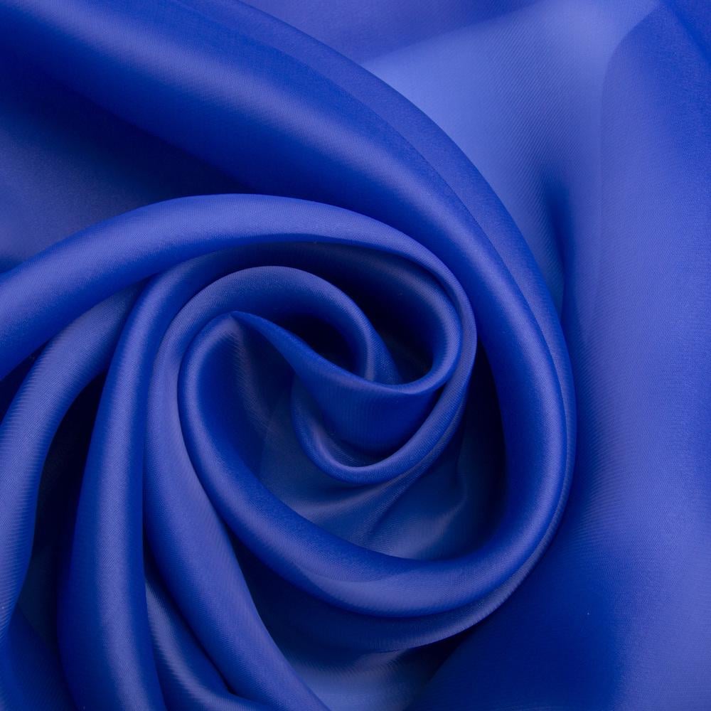 Ткань органза шелк однотонная Синий (24437)