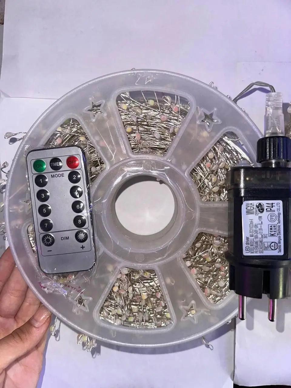 Гирлянда мишура от сети на катушке 30 м Белый теплый (7676576) - фото 3 Гирлянда мишура от сети на катушке 30 м Белый теплый (7676576) - фото 3