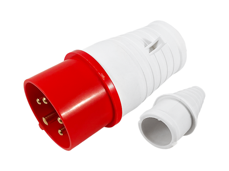 Вилка переносная Lemanso LM2034 LEE-015L 16А/5п 3п+е+н 380-415V IP44 Красный (7450)