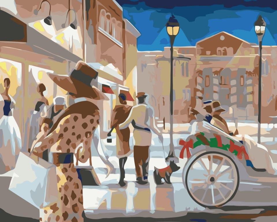 Картина по номерам Идейка Вечерний променад 40x50 см (skl-КНО2123)