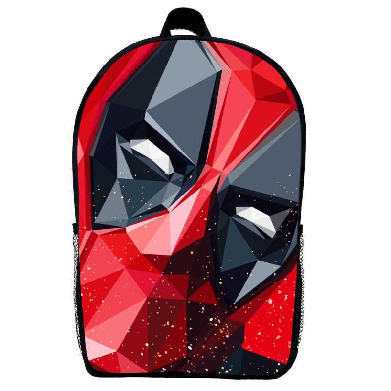 Школьный рюкзак детский с принтом Deadpool 06 29х21х9 см 5 л Черный (2399980124)