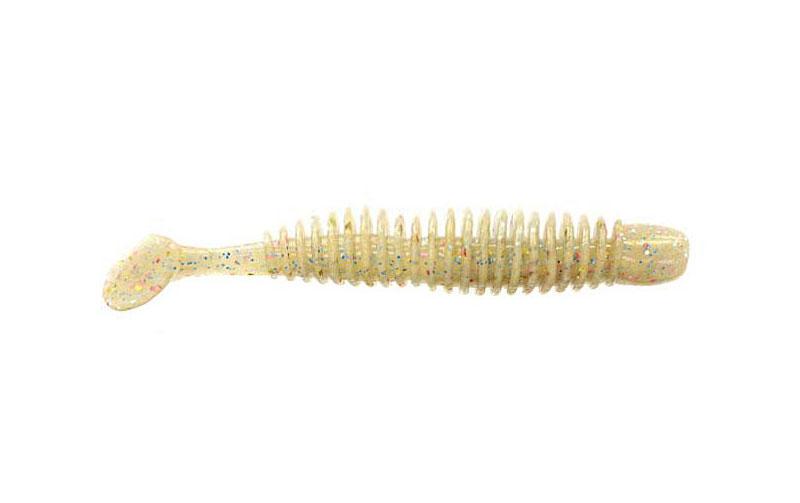 Силиконовый виброхвост Reins Bubbring Shad №405 съедобный 3" 8 шт. Pearl Candy (6277)