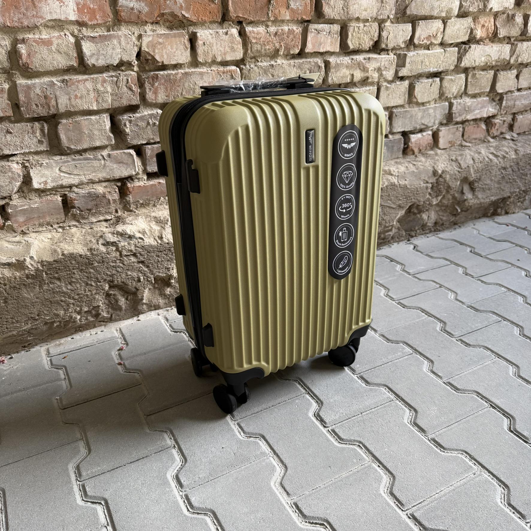 Валіза Wings Egret дорожня S Оливковий (26557301) - фото 3 Валіза Wings Egret дорожня S Оливковий (26557301) - фото 3