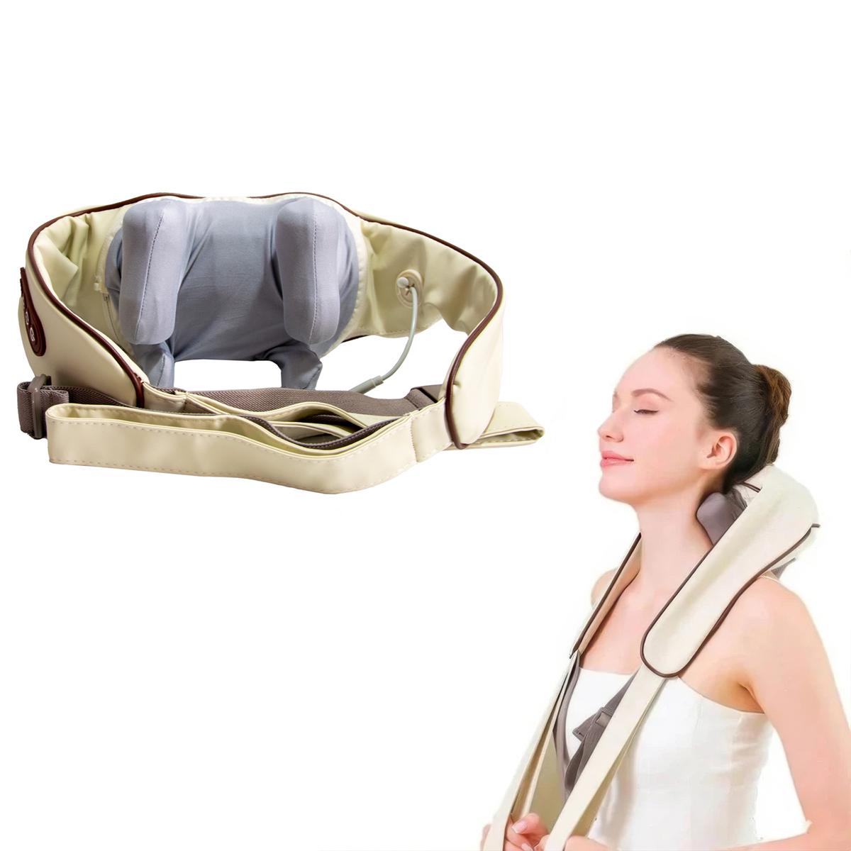 Масажер для шиї та плечей Massager Shoulder Neck Waist Back Legs Бежевий (1010638-Beige) - фото 5