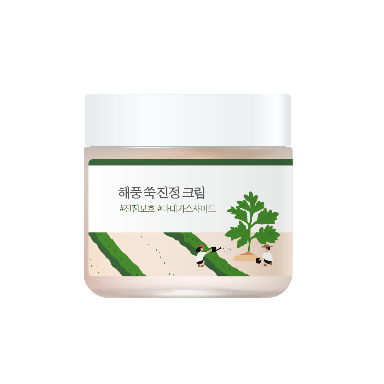 Успокаивающий крем с морской полынью ROUND LAB Mugwort Calming Cream 80 мл Успокаивающий крем с морской полынью ROUND LAB Mugwort Calming Cream 80 мл