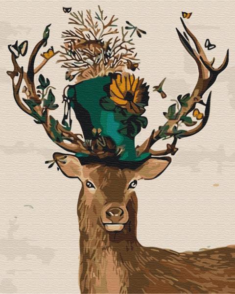 Картина по номерам Brushme Фантастический олень 40х50 см в термопакете (BS52167-mt) Картина по номерам Brushme Фантастический олень 40х50 см в термопакете (BS52167-mt)