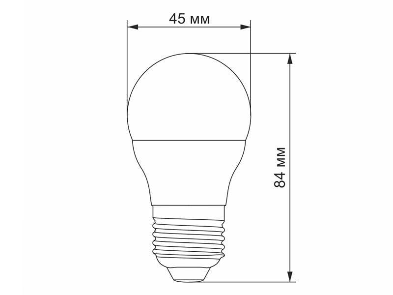 Світлодіодна лампа VIDEX G45e 7W E27 3000K 220V (VL-G45e-07273) - фото 3
