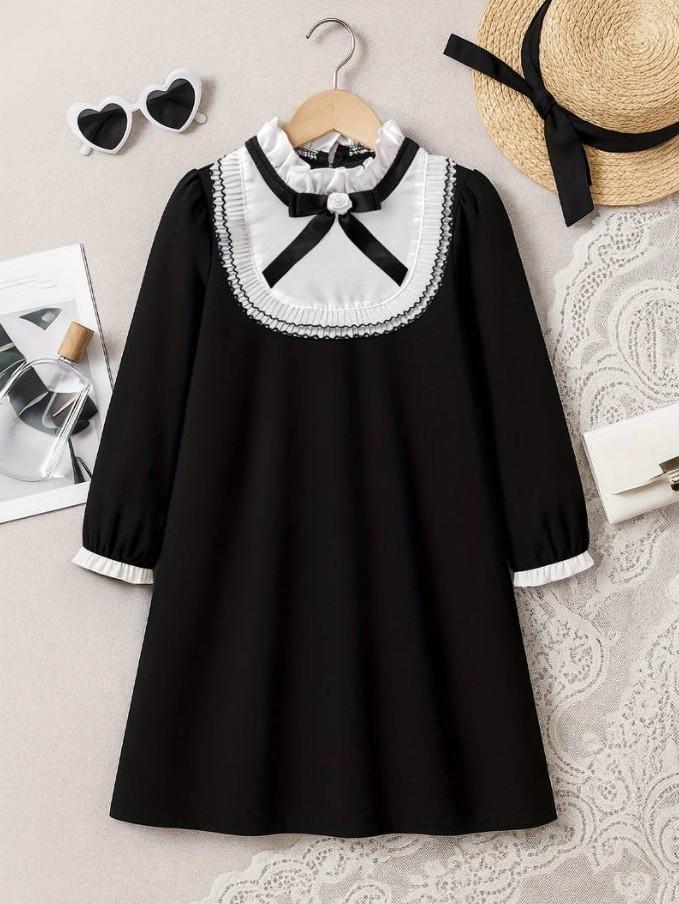 Карнавальний костюм Ластівки ободок/крила/плаття 5-6 років Чорний (2814255045) - фото 5