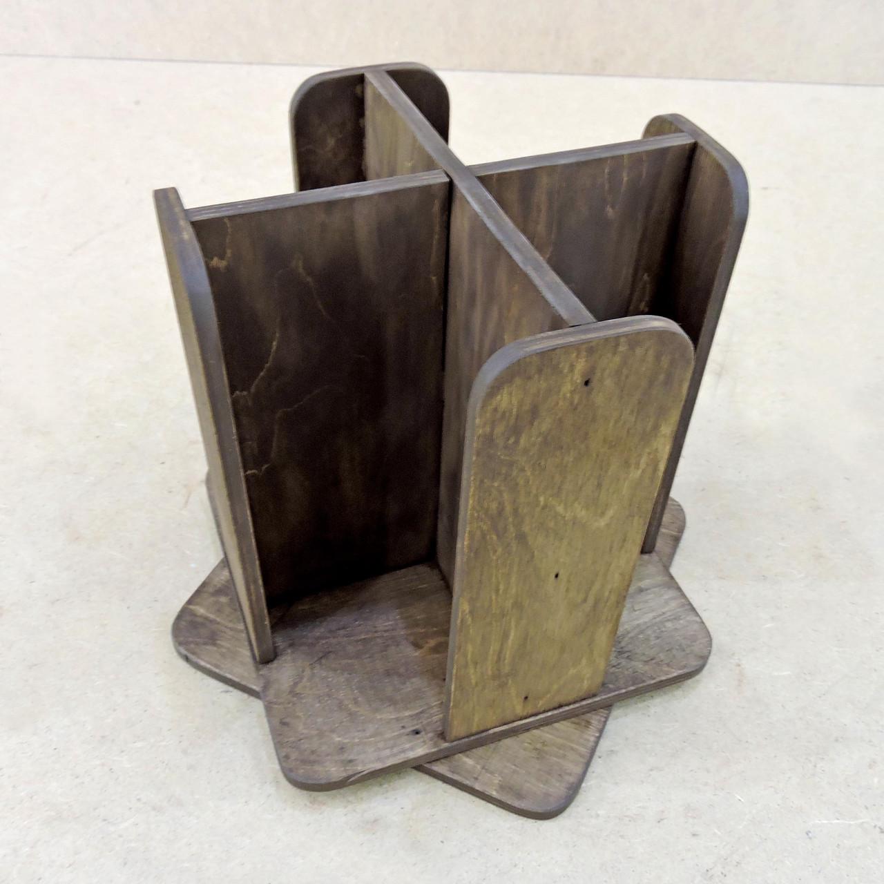 Органайзер одноразовых стаканов из дерева Клист 225 Мокко (ЧАЙ-221010)