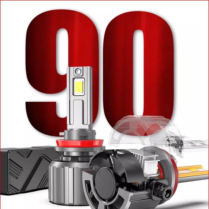 Лампы-LED Light power F9 серия 15000 Lm 90 Вт Н11 2 шт. (27450448) - фото 5 Лампы-LED Light power F9 серия 15000 Lm 90 Вт Н11 2 шт. (27450448) - фото 5