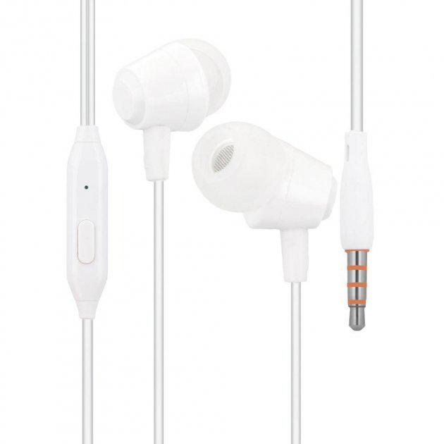 Навушники вакуумні Celebrat G4 дротові Білий (MD13616)
