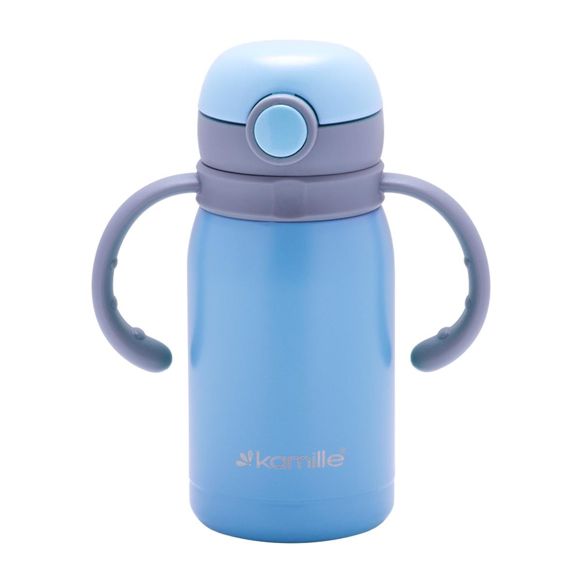 Термопляшка Kamille з нержавіючої сталі 300 мл Блакитний (14885198)