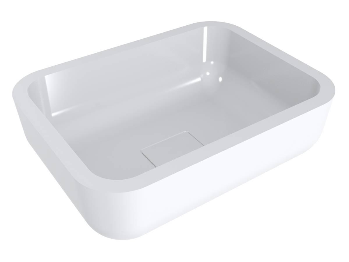 Умывальник Miraggio MONACO с литого мрамора глянцевый Белый (83891)