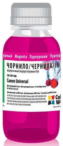 Чернила для принтера ColorWay для Canon Universal водорастворимое 100 мл Magenta (CW-CW110M01)