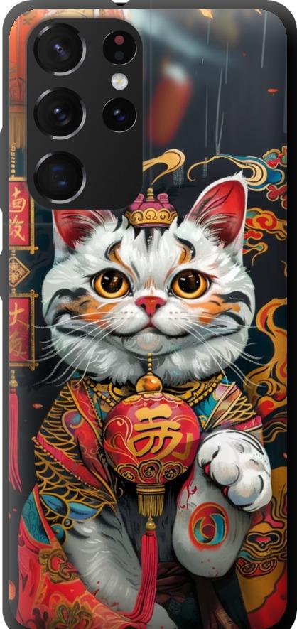 Чехол на Samsung Galaxy S21 Ultra (5G) China Cat v2 (6135b-2116-42517)