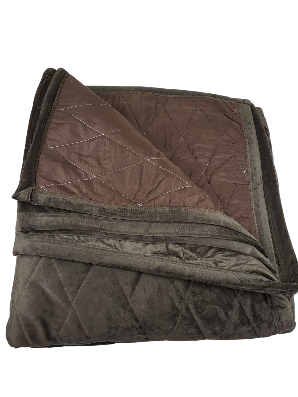 Плед-покрывало велюр евро 220х240 см Коричневый (1656) - фото 4 Плед-покрывало велюр евро 220х240 см Коричневый (1656) - фото 4