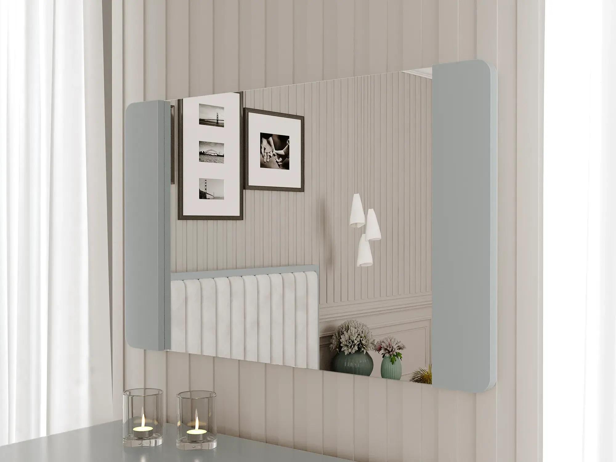 Зеркало навесное Arbor Drev Глория натуральное дерево бук Серый (51694)