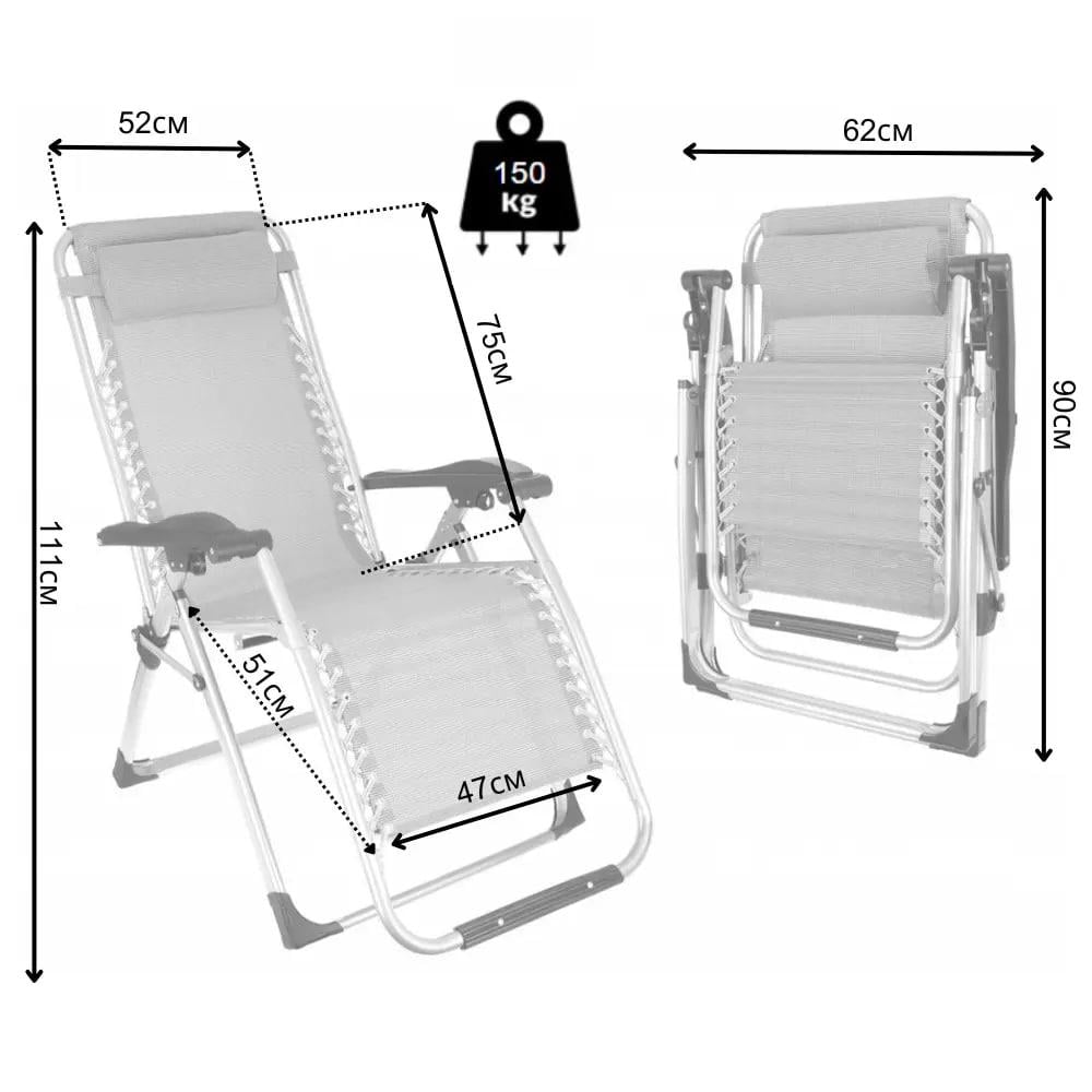 Шезлонг кресло садовый пляжный с карманом и подстаканником усиленное до 150 кг Черный - фото 2 Шезлонг кресло садовый пляжный с карманом и подстаканником усиленное до 150 кг Черный - фото 2