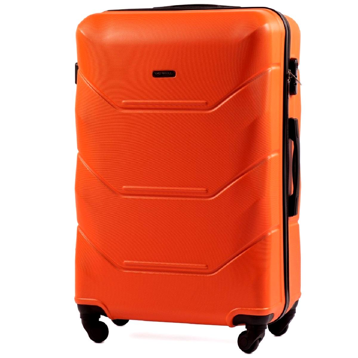 Чемодан пластиковый WINGS 147 большой Оранжевый (Wp00359) - фото 1 Чемодан пластиковый WINGS 147 большой Оранжевый (Wp00359) - фото 1