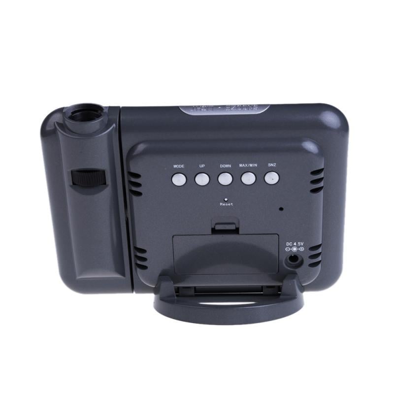 Цифровой будильник Supretto с проектором, Черный - фото 3