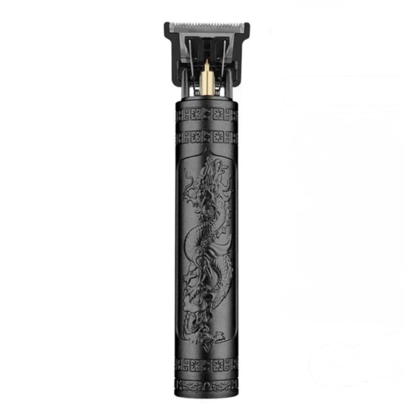 Триммер машинка аккумуляторная Vintage Black Dragon для бритья и стрижки бороды волос T9 Черный