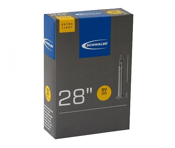 Камера для велосипеда Schwalbe SV20 EXTRA LIGHT 80 мм 28"/18/25-622/630 (TUB-32-1)