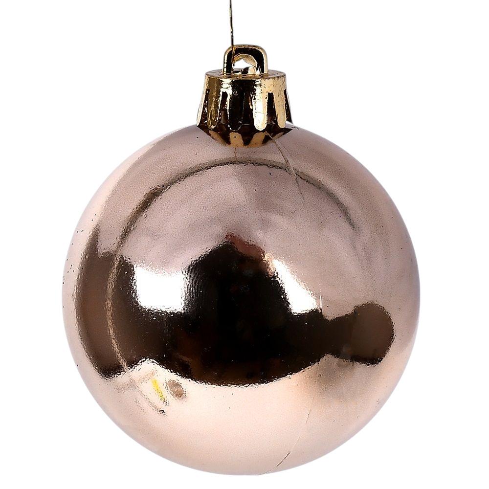 Набор шариков для елки Stenson Глянец 8 см 50 шт. Золотой (9191CRM-8S)