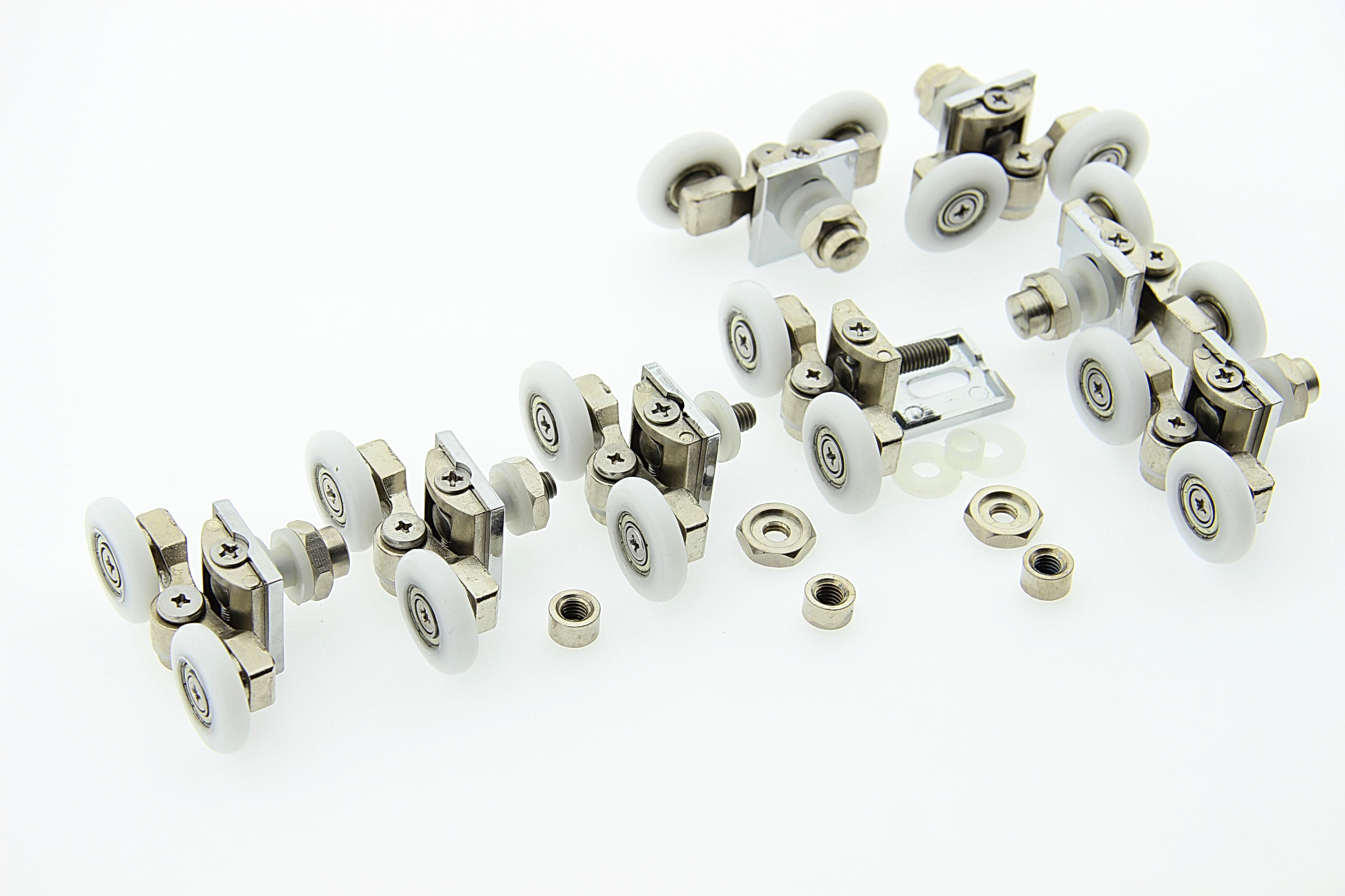 Ролики для душової кабіни металеві подвійні поворотні d 23/10 мм (В07В 23) - фото 4