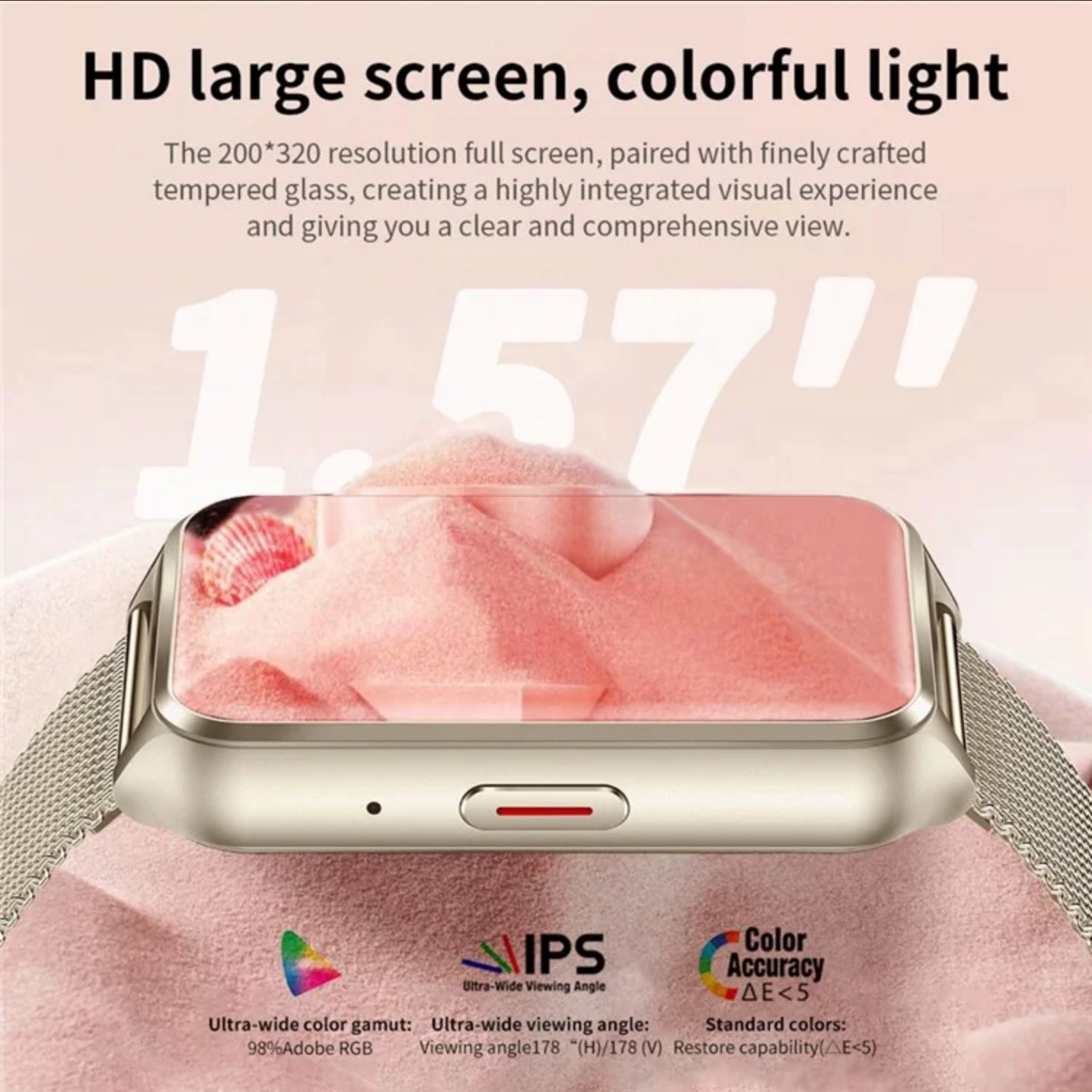 Смарт-часы Lige H37 PRO с тонометром Gold — фото 6