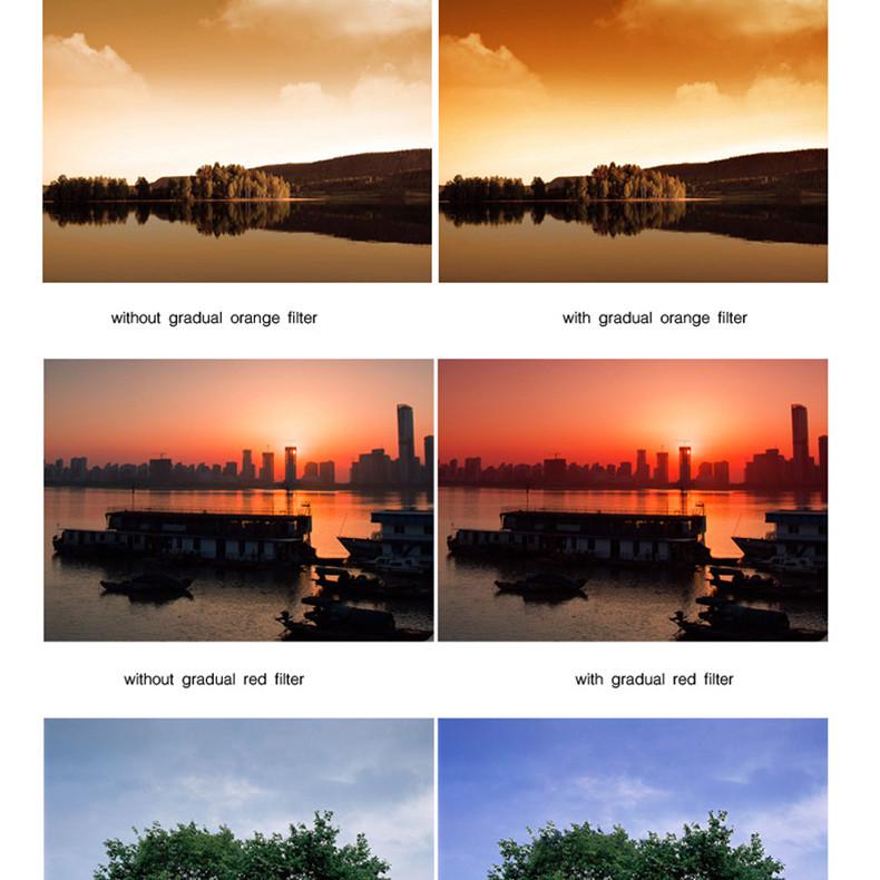 Світлофільтр градієнтний Zomei 62 мм Grey - фото 7