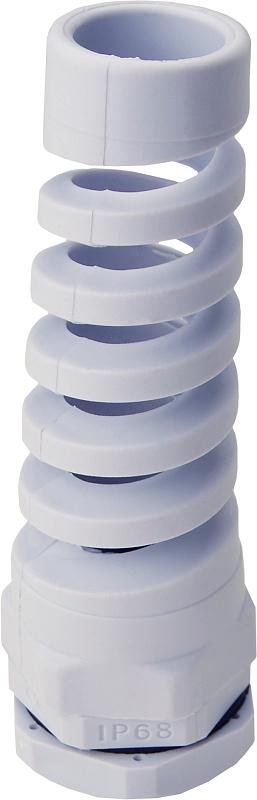 Ввод кабельный гибкий АСКО PGS21 IP68 полиамид для отверстий 28 мм кабель max Ø18 мм для шкафов Белый (A0150050051)