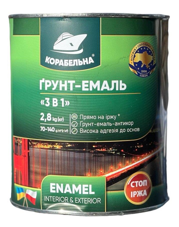 Грунт-эмаль КОРАБЕЛЬНА 2,8 кг Красный (294093048)