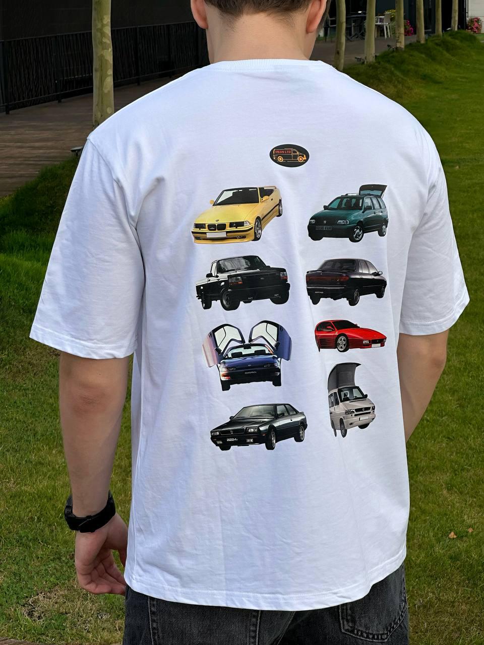 Футболка MEAN LTD Cars of 90s XL Белый (MLD9120774) - фото 2 Футболка MEAN LTD Cars of 90s XL Белый (MLD9120774) - фото 2
