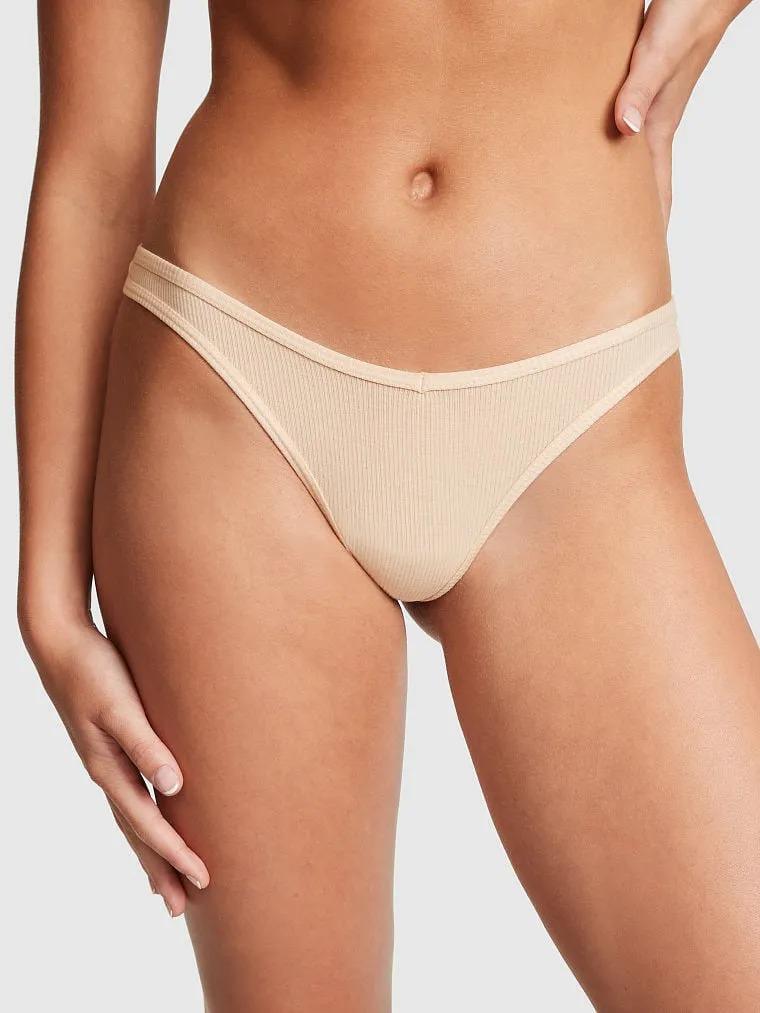Трусики стринги Victoria's Secret Pink S Бежевый (26693004)