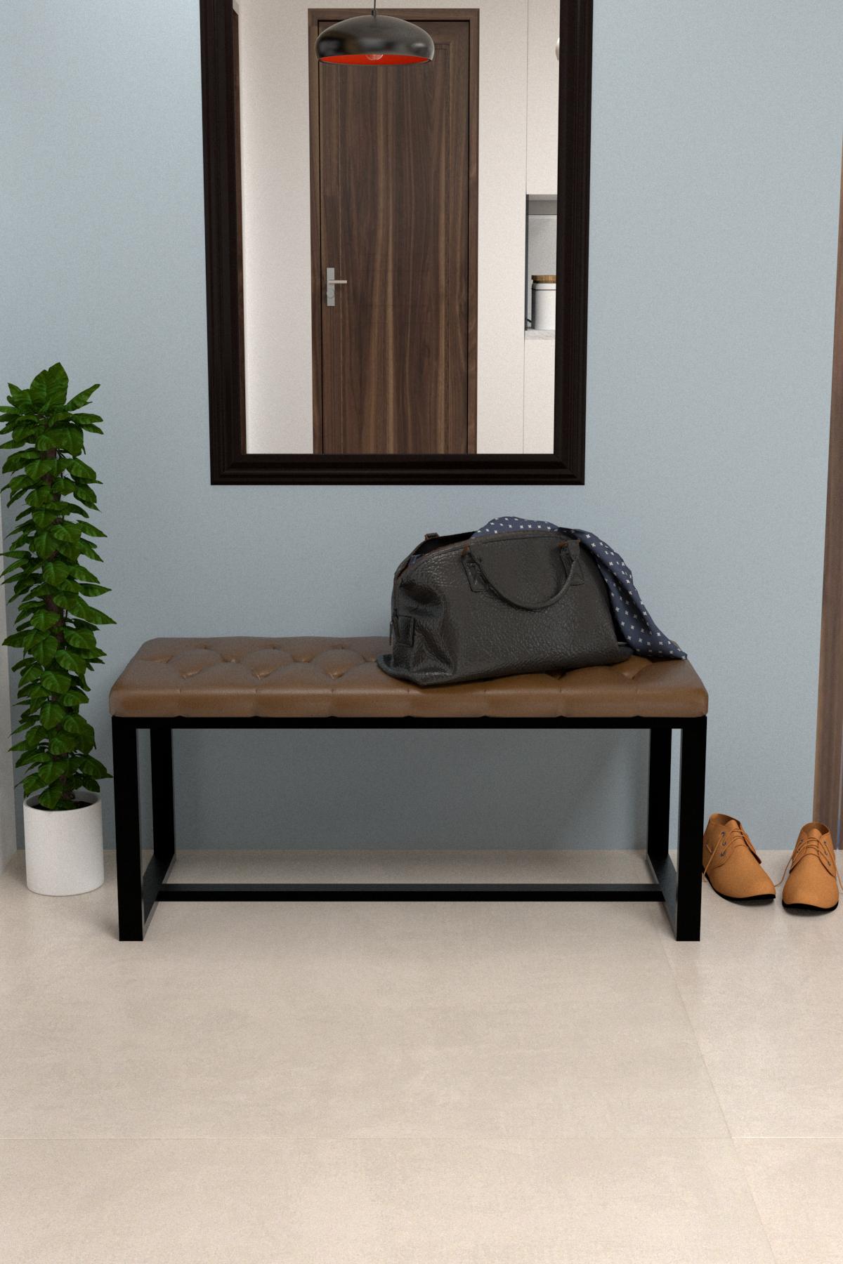 Банкетка EcoLoft Ористая PU-1234 Коричневый (27815398)