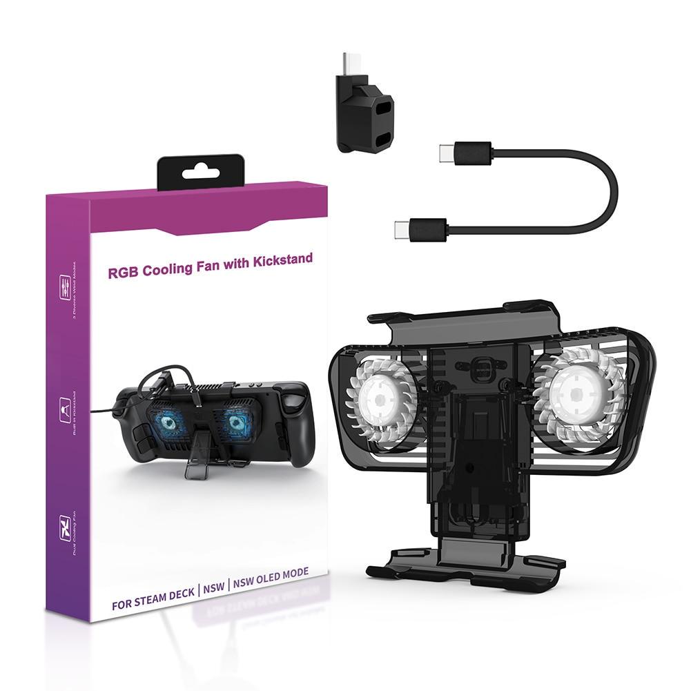 Подставка с подсветкой JYS для Steam Deck/Nintendo Switch/OLED охлаждающая - фото 3 Подставка с подсветкой JYS для Steam Deck/Nintendo Switch/OLED охлаждающая - фото 3