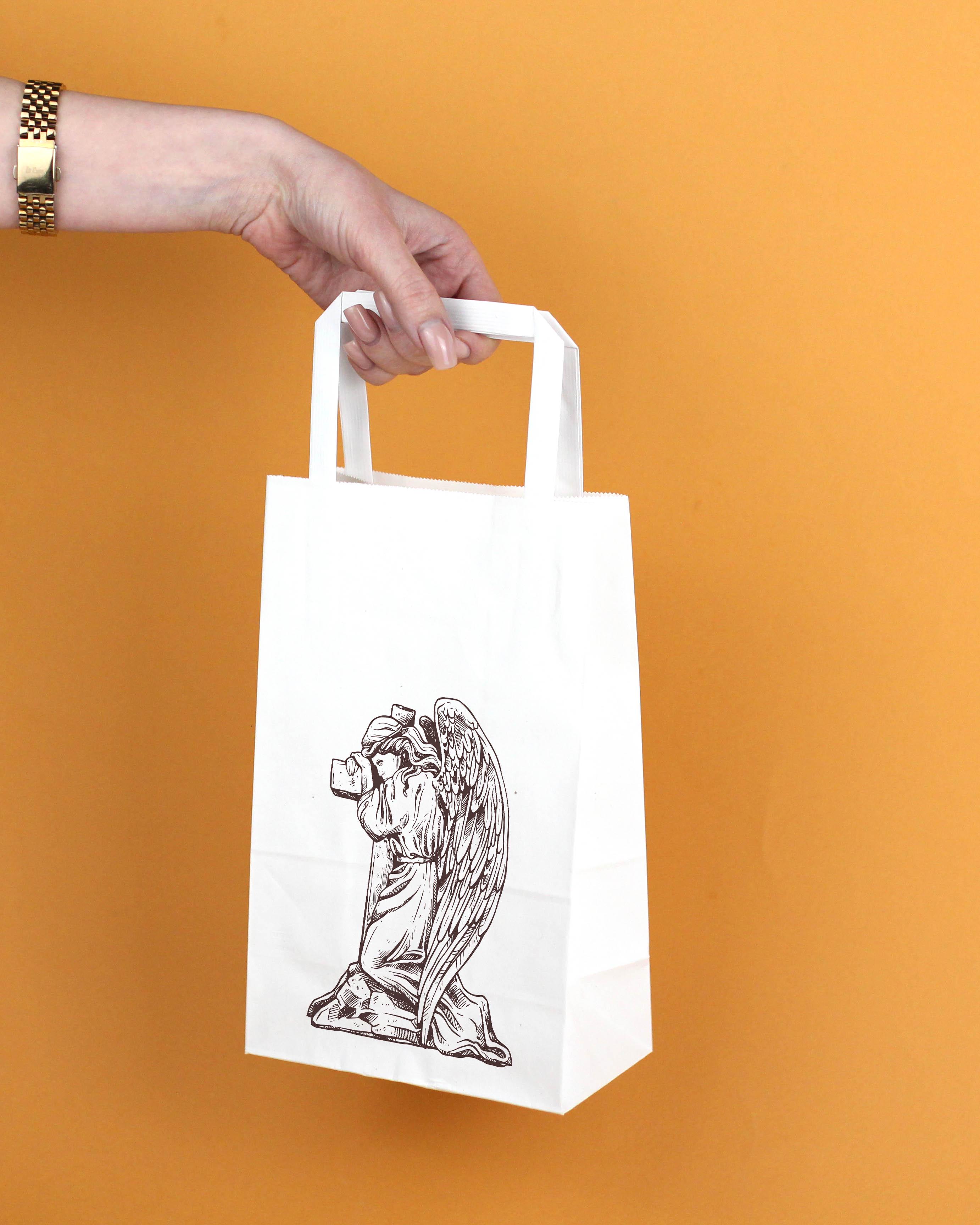 Пакет для релігійних подій Крафт з ритуальною символікою Янгол 150х90х240 мм 20 шт. - фото 4 Пакет для релігійних подій Крафт з ритуальною символікою Янгол 150х90х240 мм 20 шт. - фото 4