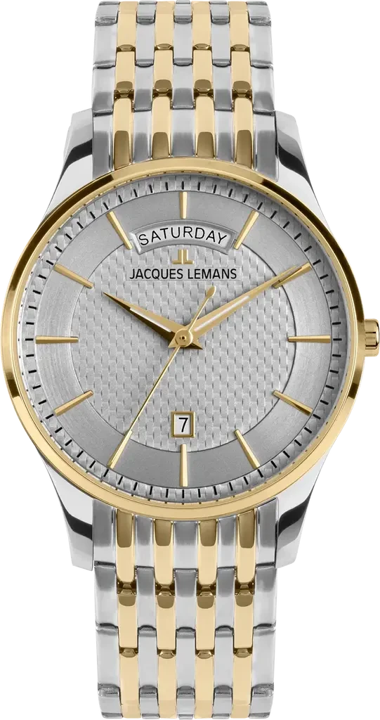 Наручные часы мужские Jacques Lemans Classic 1-2193J со стальным корпусом WR 50 м и серебристым циферблатом