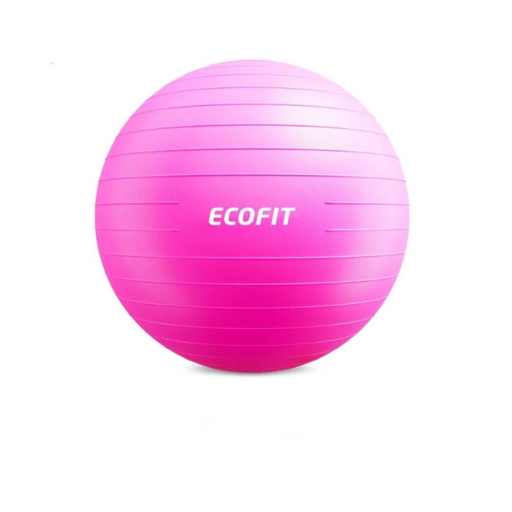 Мяч для фитнеса-фитбол Ecofit MD1225 55 см гладкий с нагрузкой до 120 кг Розовый (2900037154)