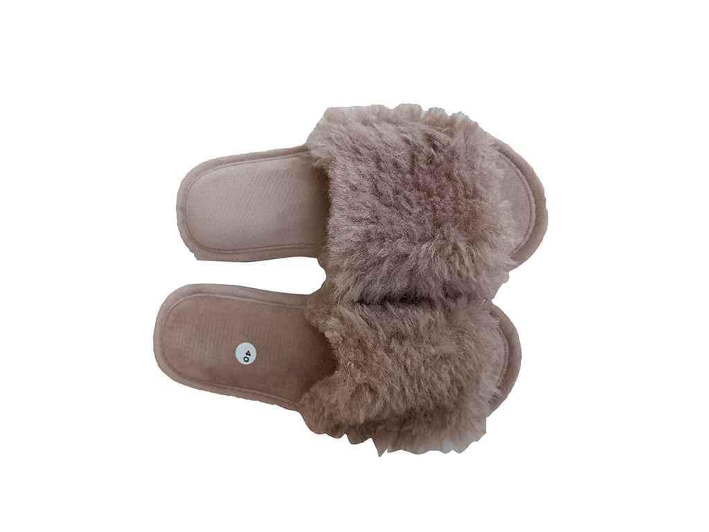 Тапочки домашние женские Twins меховые р. 36/37 Коричневый (867989)