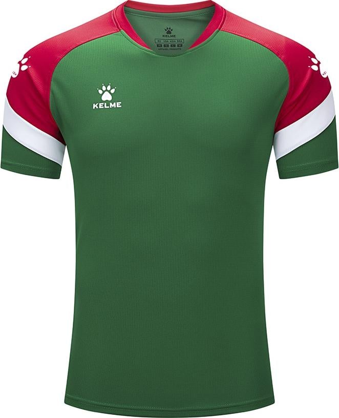 Футболка KELME BRAVO 7351TX1092.9313 XL Зелено-красный Футболка KELME BRAVO 7351TX1092.9313 XL Зелено-красный